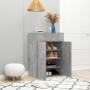 Mueble zapatero de contrachapada gris hormigón 60x35x84 cm en Zapateros y organizadores de calzado | Comprar online en Foru.es