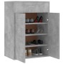 Mueble zapatero de contrachapada gris hormigón 60x35x84 cm en Zapateros y organizadores de calzado | Comprar online en Foru.es