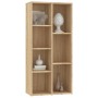 Estantería madera contrachapada color roble Sonoma 50x25x106cm en Librerías y estanterías | Comprar online en Foru.es