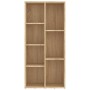 Estantería madera contrachapada color roble Sonoma 50x25x106cm en Librerías y estanterías | Comprar online en Foru.es