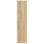 Estantería madera contrachapada color roble Sonoma 50x25x106cm en Librerías y estanterías | Comprar online en Foru.es