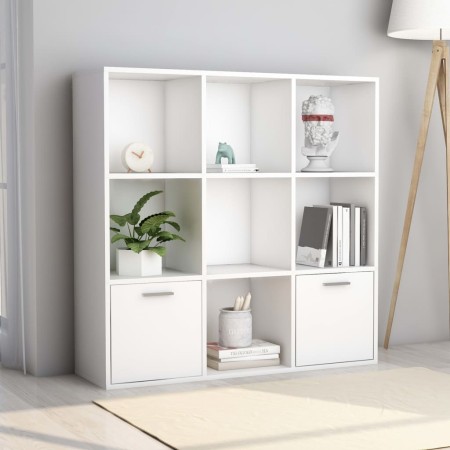 Estantería de madera contrachapada blanco 98x30x98 cm en Librerías y estanterías | Comprar online en Foru.es