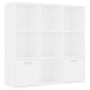 Estantería de madera contrachapada blanco 98x30x98 cm en Librerías y estanterías | Comprar online en Foru.es