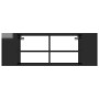 Mueble pared TV madera contrachapada negro brillo 102x35x35 cm de vidaXL, Muebles TV - Ref: Foro24-806245, Precio: 46,51 €, D...