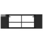 Mueble pared TV madera contrachapada negro brillo 102x35x35 cm de vidaXL, Muebles TV - Ref: Foro24-806245, Precio: 45,98 €, D...