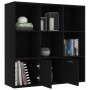 Estantería de madera contrachapada negro 98x30x98 cm en Librerías y estanterías | Comprar online en Foru.es