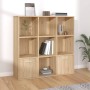 Estantería madera contrachapada color roble Sonoma 98x30x98cm en Librerías y estanterías | Comprar online en Foru.es