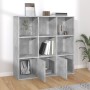 Estantería madera contrachapada gris hormigón 98x30x98 cm en Librerías y estanterías | Comprar online en Foru.es