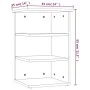 Concrete gray plywood auxiliary cabinet 35x35x55 cm by vidaXL, Sideboards - Ref: Foro24-806278, Price: 26,57 €, Discount: %
