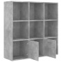 Estantería madera contrachapada gris hormigón 98x30x98 cm en Librerías y estanterías | Comprar online en Foru.es