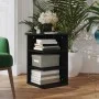 Armario auxiliar de madera contrachapada negro 35x35x55 cm de vidaXL, Aparadores - Ref: Foro24-806275, Precio: 30,02 €, Descu...