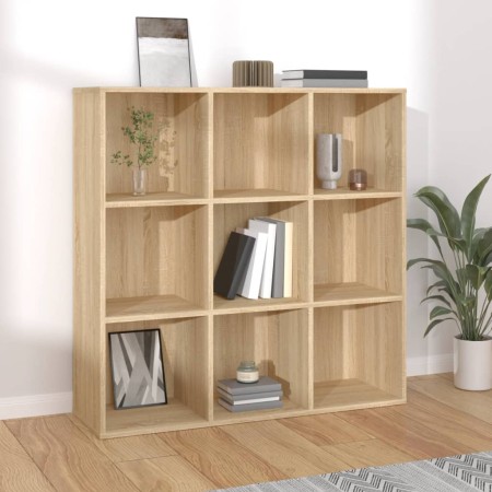 Estantería madera de ingeniería roble Sonoma 98x29x97,5 cm en Librerías y estanterías | Comprar online en Foru.es