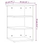 Armario auxiliar de madera contrachapada negro 35x35x55 cm de vidaXL, Aparadores - Ref: Foro24-806275, Precio: 30,40 €, Descu...