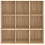 Estantería madera de ingeniería roble Sonoma 98x29x97,5 cm en Librerías y estanterías | Comprar online en Foru.es