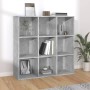 Estantería madera de ingeniería gris hormigón 98x29x97,5 cm en Librerías y estanterías | Comprar online en Foru.es