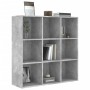 Estantería madera de ingeniería gris hormigón 98x29x97,5 cm en Librerías y estanterías | Comprar online en Foru.es