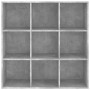 Estantería madera de ingeniería gris hormigón 98x29x97,5 cm en Librerías y estanterías | Comprar online en Foru.es