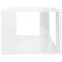 Mesa de centro madera contrachapada blanco brillo 40x40x30 cm de vidaXL, Mesas de centro - Ref: Foro24-806316, Precio: 29,32 ...