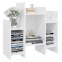 Armario auxiliar de madera contrachapada blanco 60x26x60 cm de vidaXL, Aparadores - Ref: Foro24-806283, Precio: 37,51 €, Desc...