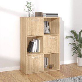 Armario almacenamiento madera contrachapada roble 60x29,5x90 cm en Librerías y estanterías | Comprar online en Foru.es