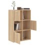Armario almacenamiento madera contrachapada roble 60x29,5x90 cm en Librerías y estanterías | Comprar online en Foru.es