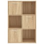 Armario almacenamiento madera contrachapada roble 60x29,5x90 cm en Librerías y estanterías | Comprar online en Foru.es