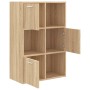 Armario almacenamiento madera contrachapada roble 60x29,5x90 cm en Librerías y estanterías | Comprar online en Foru.es