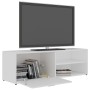 Mueble para TV madera contrachapada blanco 120x34x37 cm en Muebles TV | Comprar online en Foru.es