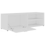 Mueble para TV madera contrachapada blanco 120x34x37 cm en Muebles TV | Comprar online en Foru.es