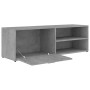 Mueble de TV madera contrachapada gris hormigón 120x34x37 cm en Muebles TV | Comprar online en Foru.es