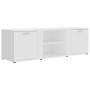 Mueble de TV madera contrachapada blanco 120x34x37 cm en Muebles TV | Comprar online en Foru.es