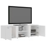Mueble de TV madera contrachapada blanco 120x34x37 cm en Muebles TV | Comprar online en Foru.es