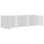 Mueble de TV madera contrachapada blanco 120x34x37 cm en Muebles TV | Comprar online en Foru.es