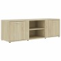 Mueble de TV madera contrachapada color roble 120x34x37 cm en Muebles TV | Comprar online en Foru.es