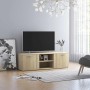 Mueble de TV madera contrachapada color roble 120x34x37 cm en Muebles TV | Comprar online en Foru.es