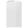 Armario auxiliar madera contrachapada blanco brillo 60x30x50 cm de vidaXL, Aparadores - Ref: Foro24-806307, Precio: 54,01 €, ...