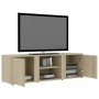 Mueble de TV madera contrachapada color roble 120x34x37 cm en Muebles TV | Comprar online en Foru.es