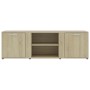 Mueble de TV madera contrachapada color roble 120x34x37 cm en Muebles TV | Comprar online en Foru.es
