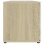 Mueble de TV madera contrachapada color roble 120x34x37 cm en Muebles TV | Comprar online en Foru.es