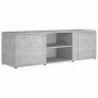Mueble de TV madera contrachapada gris hormigón 120x34x37 cm en Muebles TV | Comprar online en Foru.es