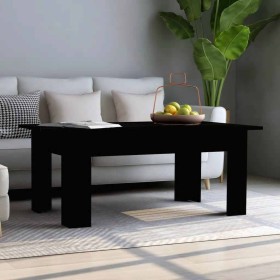 Mesa de centro madera contrachapada negro 100x60x42 cm en Mesas de centro | Comprar online en Foru.es