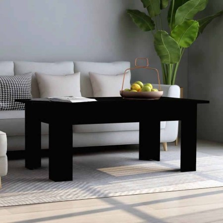 Mesa de centro madera contrachapada negro 100x60x42 cm en Mesas de centro | Comprar online en Foru.es