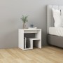 Mesitas de noche 2 uds madera contrachapada blanco 40x30x40 cm de vidaXL, Mesitas de noche - Ref: Foro24-806329, Precio: 40,5...