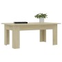 Mesa de centro madera contrachapada color roble 100x60x42 cm en Mesas de centro | Comprar online en Foru.es
