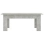 Mesa de centro madera contrachapada gris hormigón 100x60x42 cm en Mesas de centro | Comprar online en Foru.es