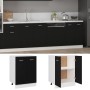Armario bajo "Lyon" negro 60x46x81,5 cm Madera de ingeniería en Armarios de cocina | Comprar online en Foru.es