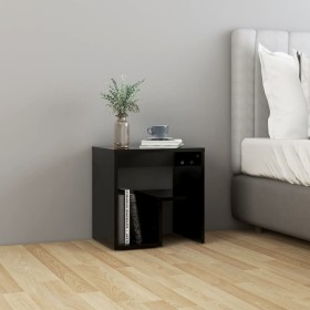 Mesita de noche madera contrachapada negro 40x30x40 cm de vidaXL, Mesitas de noche - Ref: Foro24-806330, Precio: 32,16 €, Des...