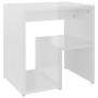 Mesita de noche madera contrachapada blanco brillo 40x30x40 cm de vidaXL, Mesitas de noche - Ref: Foro24-806340, Precio: 31,6...