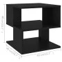 Mesa auxiliar de madera contrachapada negro 40x40x40 cm de vidaXL, Mesas auxiliares - Ref: Foro24-806293, Precio: 29,89 €, De...