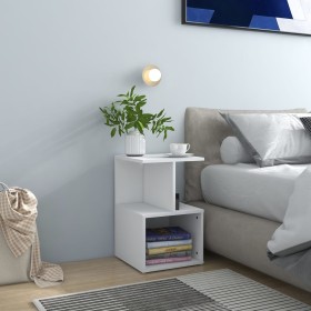 Mesitas de noche 2 uds madera contrachapada blanco 35x35x55 cm de vidaXL, Mesitas de noche - Ref: Foro24-806347, Precio: 49,6...